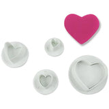 CORTADOR PARA FONDANT CORAZONES (4 PIEZAS)