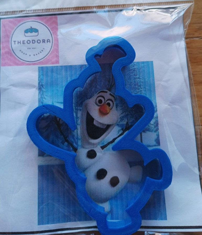 CORTADOR DE GALLETAS DE PLASTICO 10 CM APROX. FROZEN OLAF