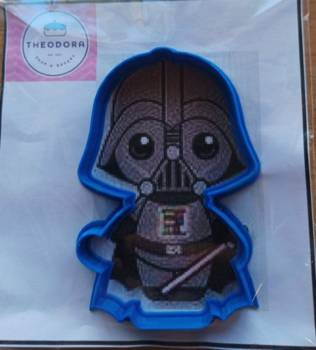 CORTADOR DE GALLETAS DE PLASTICO 10 CM APROX. SW DARTH VADER