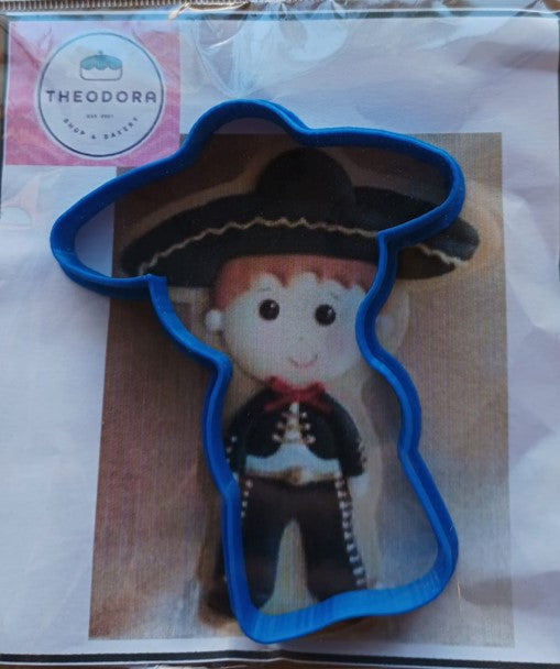 CORTADOR DE GALLETAS DE PLASTICO 10 CM APROX. MARIACHI