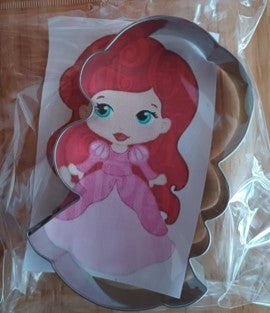CORTADOR DE GALLETA LAMINA ESTANDAR 10CM PRINCESA ARIEL