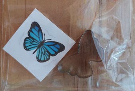 CORTADOR DE GALLETA DE LAMINA SUPER MINI 3CM MARIPOSA