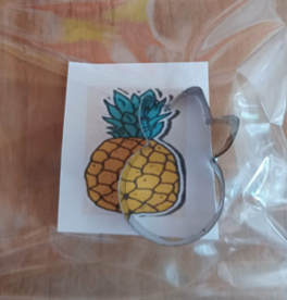 CORTADOR DE GALLETA DE LAMINA SUPER MINI 3CM PIÑA
