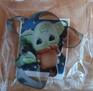 CORTADOR DE GALLETA DE LAMINA MINI 3 CM MINI YODA