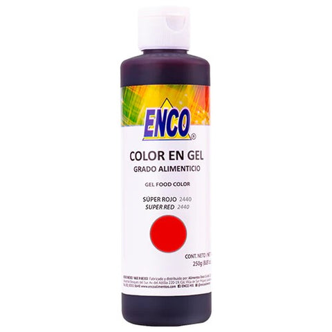 ENCO COLOR GEL SUPER ROJO 250G