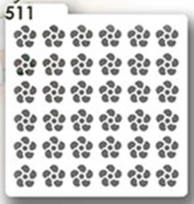 ESTENCILES  CUADRADOS 12 x 12CM - FLORES REHILETES