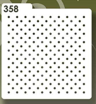 ESTENCILES  CUADRADOS 12 x 12CM - PUNTOS