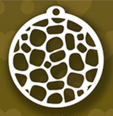 ESTENCILES CIRCULARES 7CM - ANIMAL PRINT JIRAFA