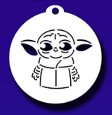 ESTENCILES CIRCULARES 7CM - YODA