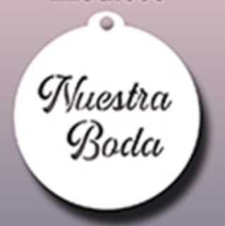 ESTENCILES CIRCULARES 7CM - NUESTRA BODA