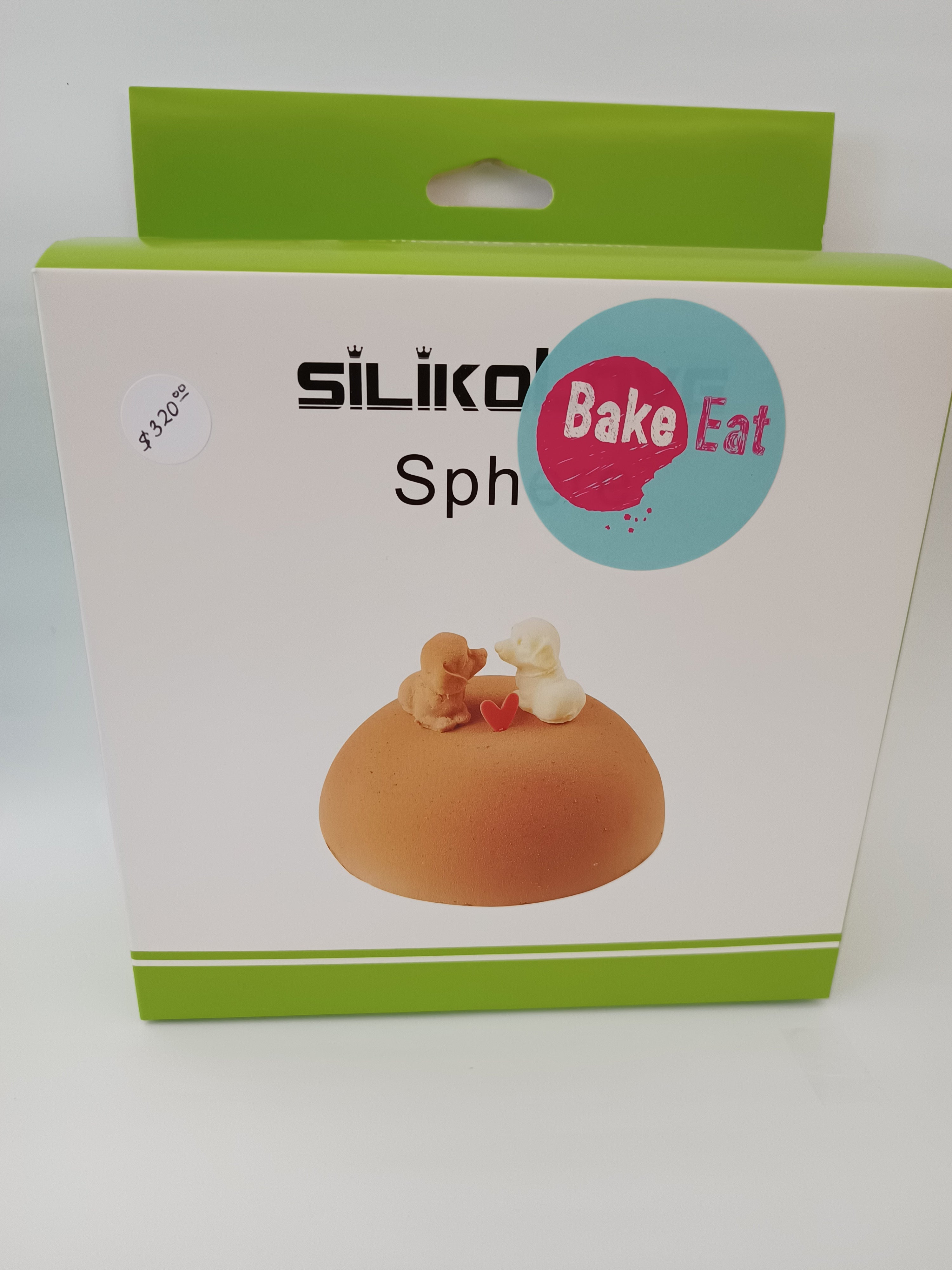 MOLDE DE SILICON BLANCO ESFERA GRANDE (15.5 X 7.5 CM)