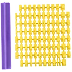 MINI LETRAS CON SOPORTE AMARILLO