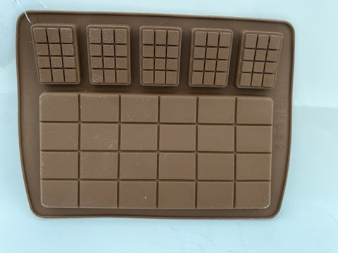 MOLDE SILICON TABLETA DE CHOCOLATE CON BARRITAS