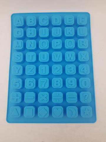 MOLDE DE SILICON LETRAS Y NUMEROS