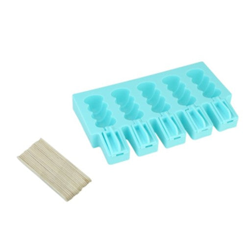 MOLDE DE SILICON PALETA CARAMELO 5 CAVIDADES