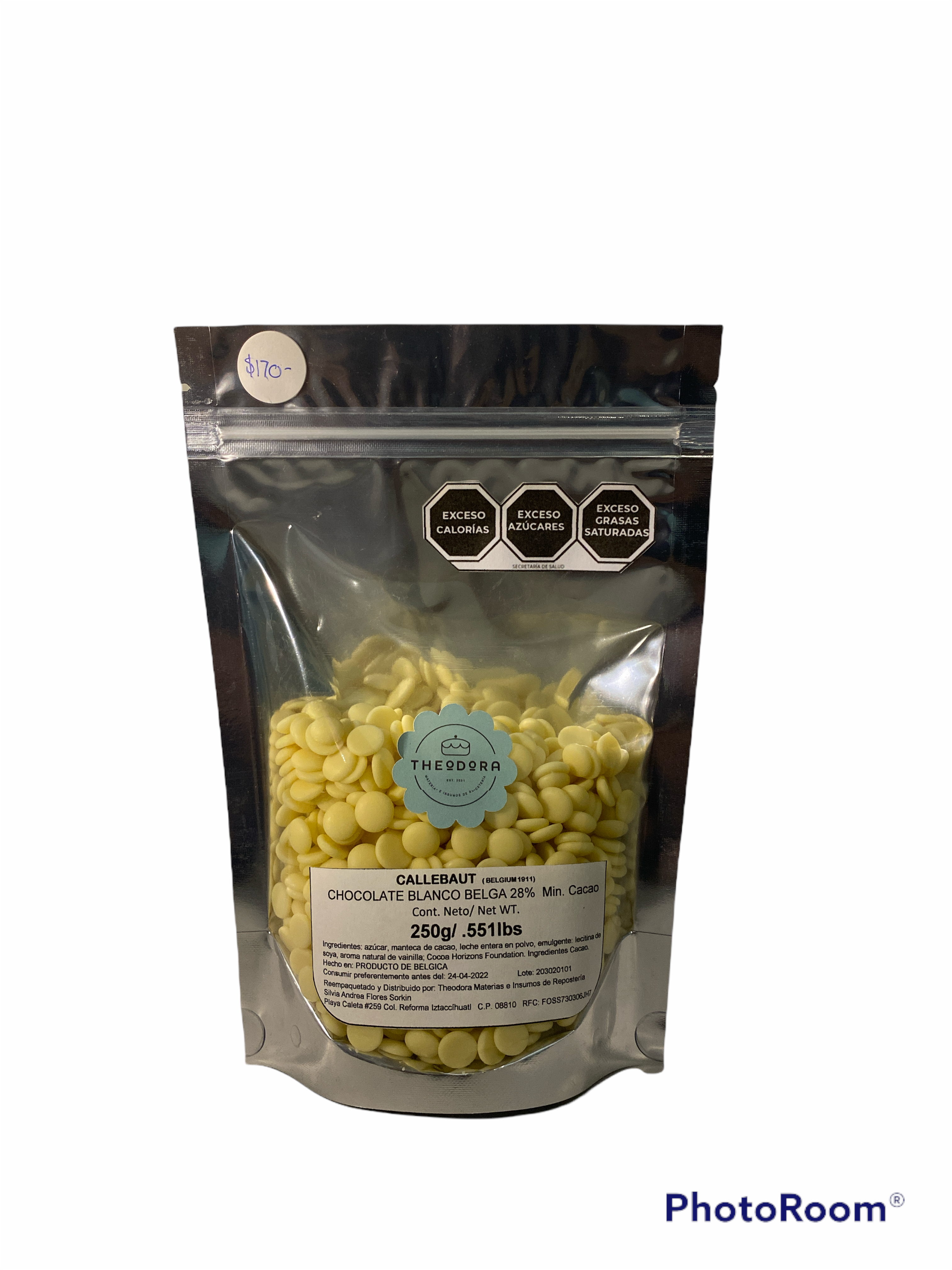 CALLEBAUT CHOCOLATE BLANCO 28.1% CALLETS 250G