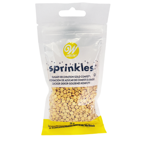 WILTON CONFETTI DORADO CHICO (2 OZ)