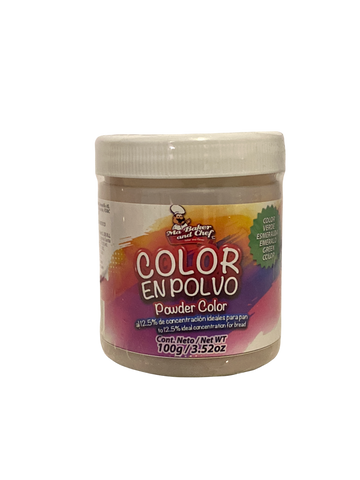 MA BAKER & CHEF COLOR EN POLVO PARA PAN AL 12.5% 100G VERDE ESMERALDA