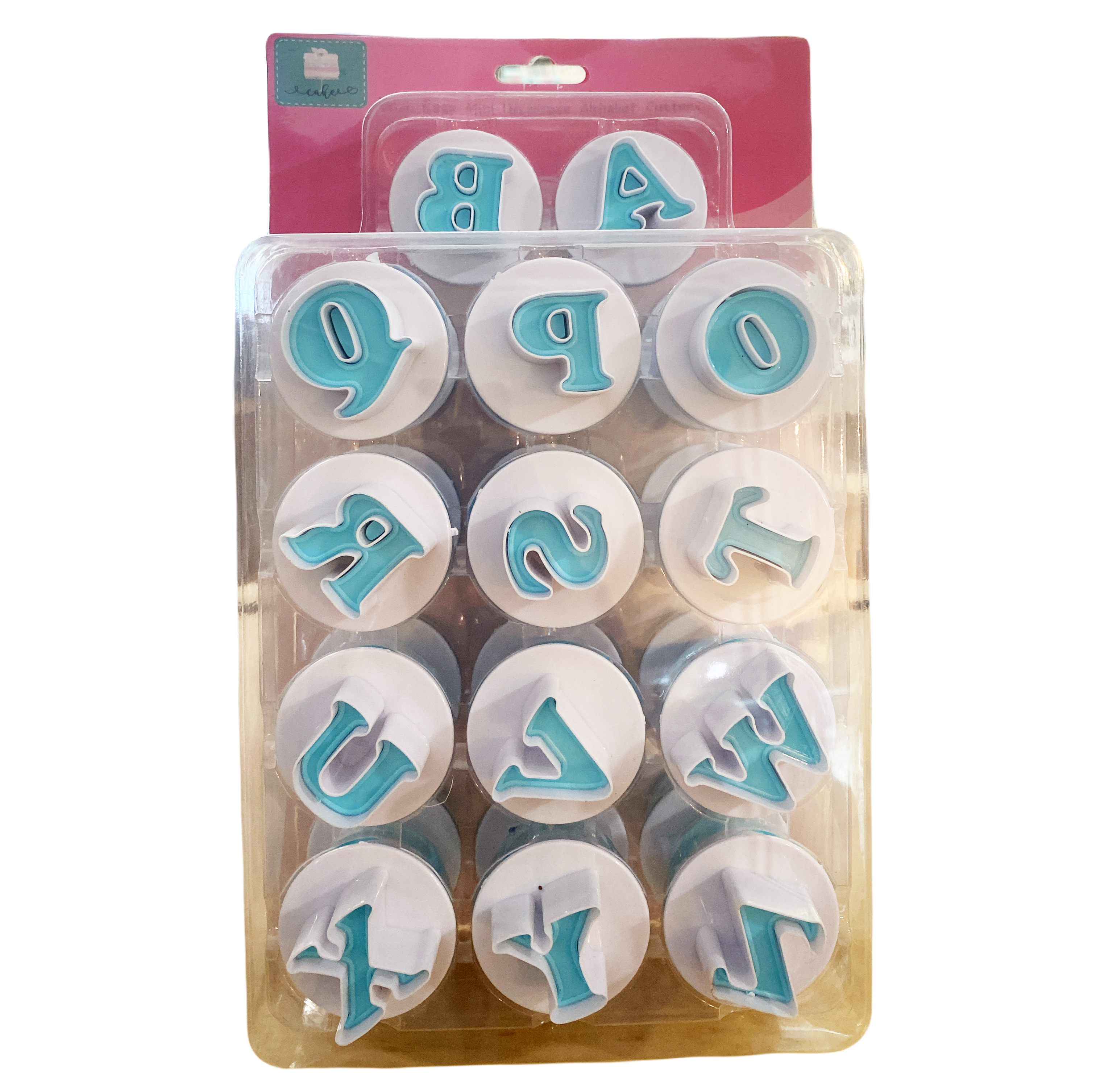 JUEGO DE LETRAS MAYUSCULAS FONDANT (VERDES GRANDES)