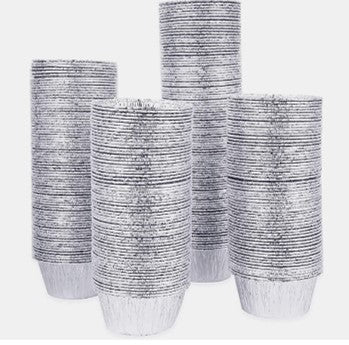 RAMEKINS CONTENEDORES DE PAPEL ALUMINIO SIN TAPA (10 PIEZAS)