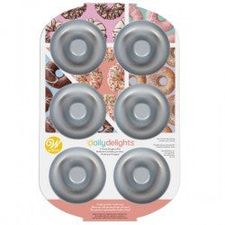 WILTON MOLDE DE ALUMINIO PARA DONA 6 CAVIDADES