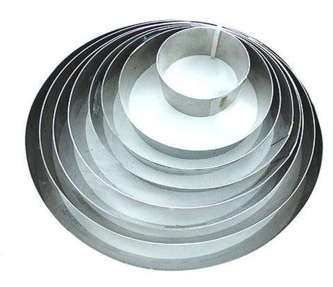 ARO REDONDO DE ACERO INOXIDABLE 10 x 7.5 CM
